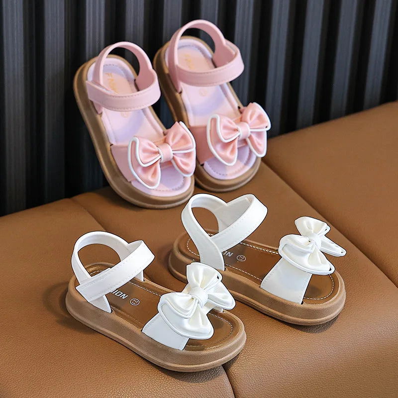 Girls Bow Princess Sandals 3-14 Years