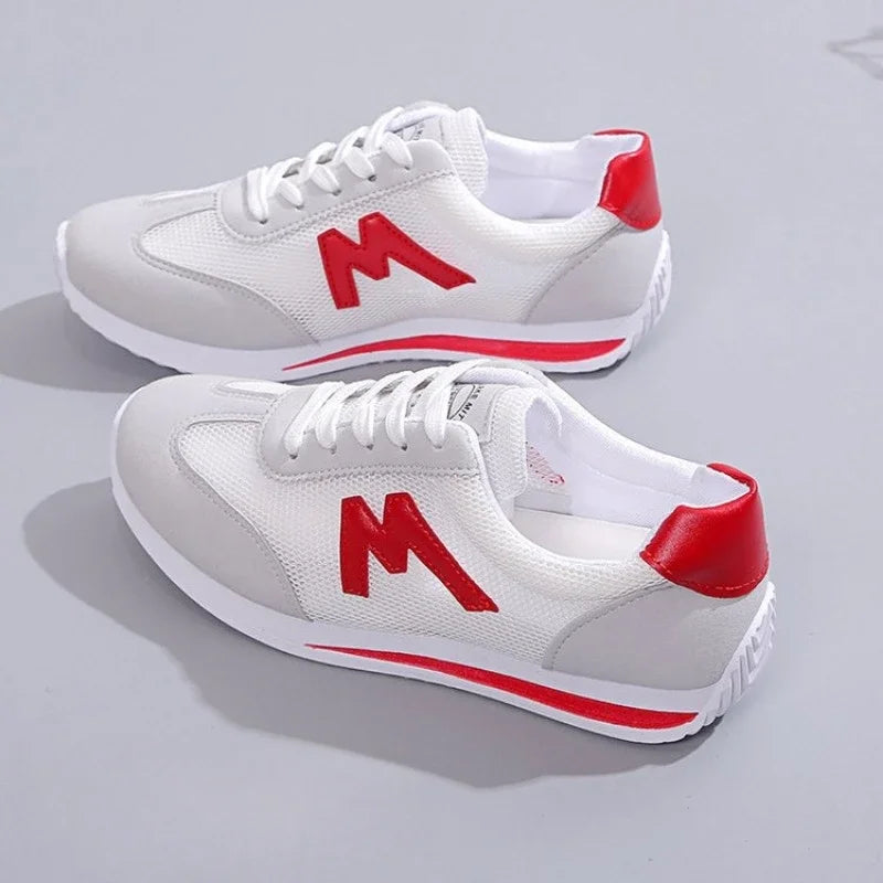 Round Head Deep Mouth Cross Lace Casual Sports Sneakers