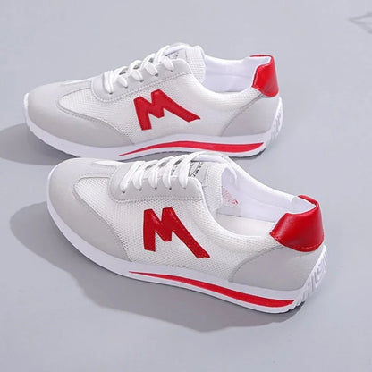 Round Head Deep Mouth Cross Lace Casual Sports Sneakers