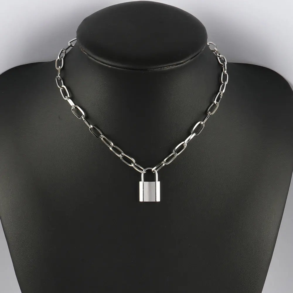 316L Stainless Steel Choker Heart Clavicle Chain Necklaces