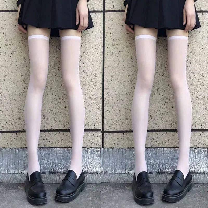 Thin Lace Transparent  High Long Socks