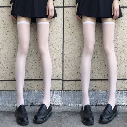 Thin Lace Transparent  High Long Socks