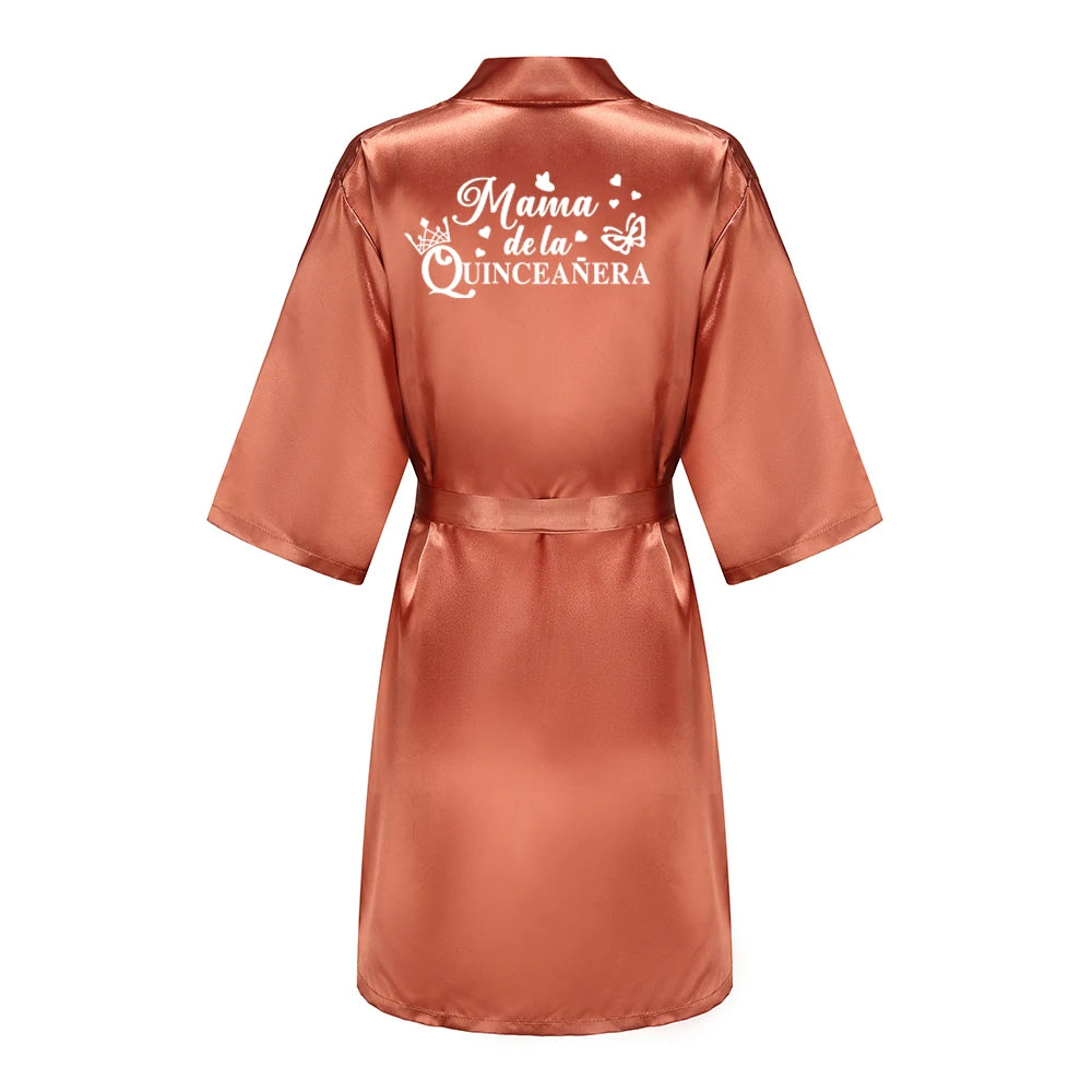 Quinceanera Robes Princess Sweet Girl Royal blue Bathrobe