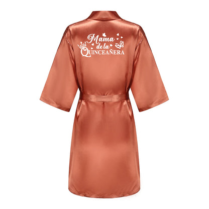 Quinceanera Robes Princess Sweet Girl Royal blue Bathrobe