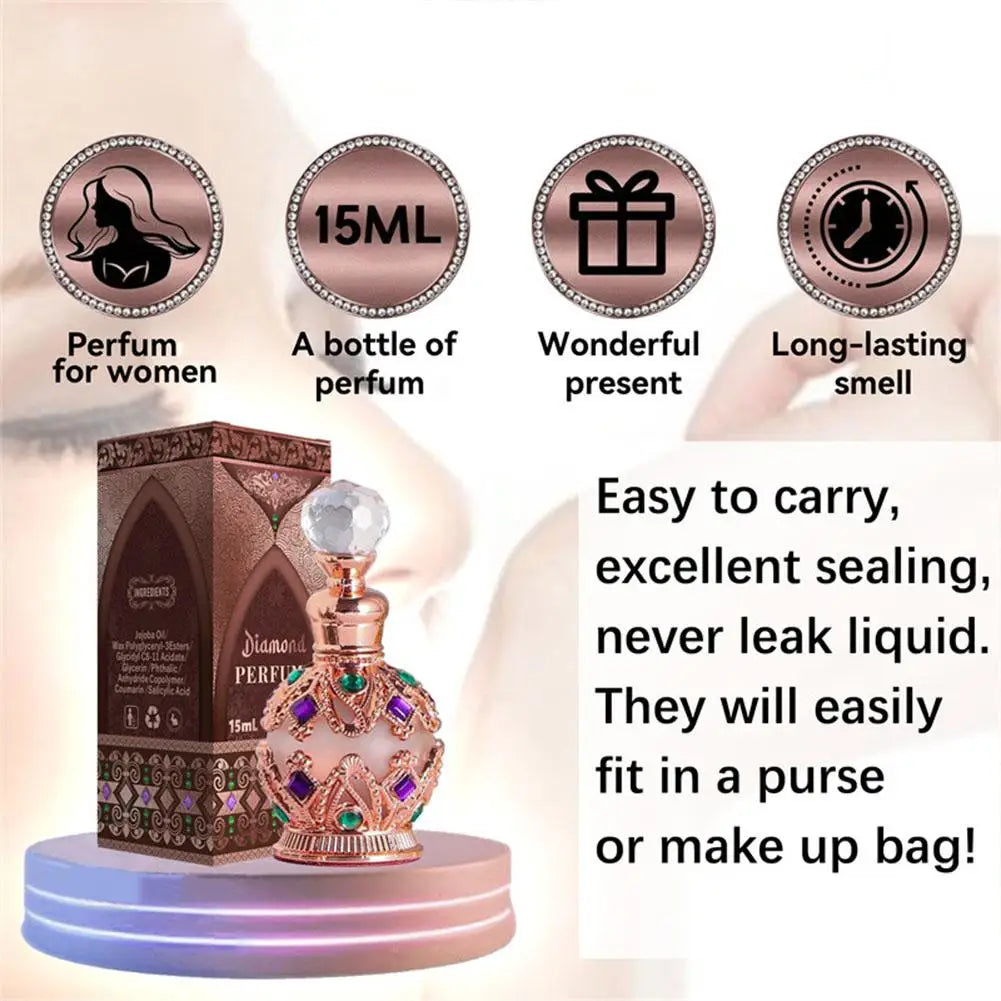 Perfume de rosa árabe, jazmín y vainilla