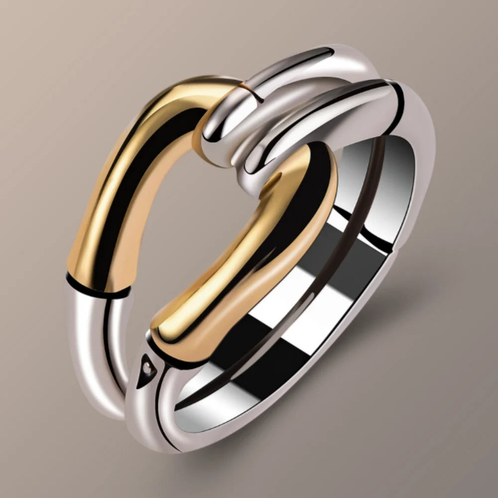 Delicate Two-color Electroplating Simple Geometry Rings