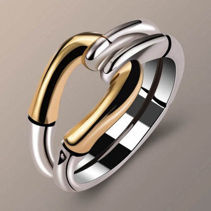 Delicate Two-color Electroplating Simple Geometry Rings