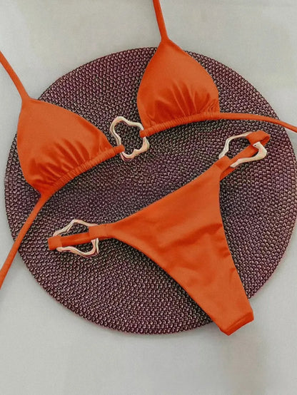 Sexy Bikini Lace-up Split Two-piece Swimsuit