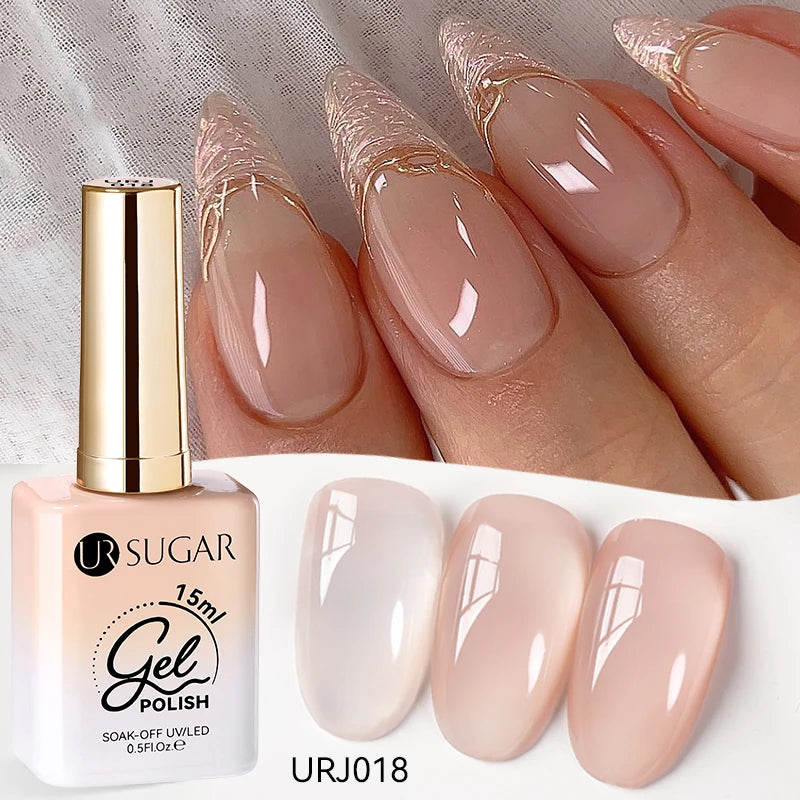 SUGAR Jelly Milky White Translucent Gel Polish