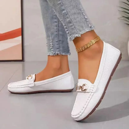 Casual Slip Round Toe Soft Flat Loafers Shoes