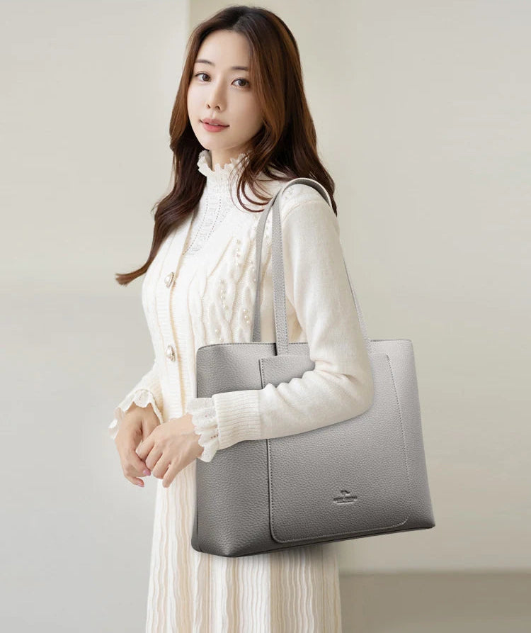 Genuine Soft Pu Leather Hand Luxury Tote Bag