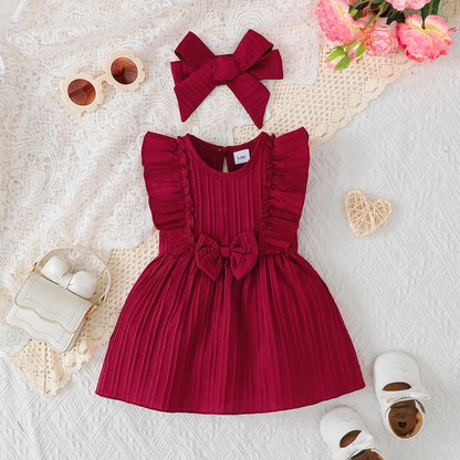Sleeveless Ruffled Summer 0-24 Months Dress