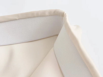 Faldas largas informales de satén de talle alto