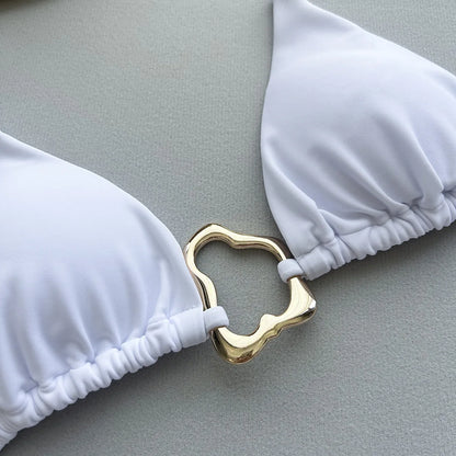 Sexy Bikini Lace-up Split Two-piece Swimsuit