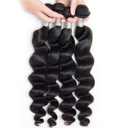 100% Virgin Raw Loose Wave Bundles Human Hair