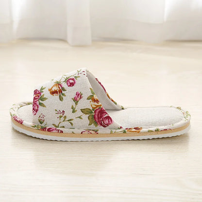 Four Season Linen Home Slippers