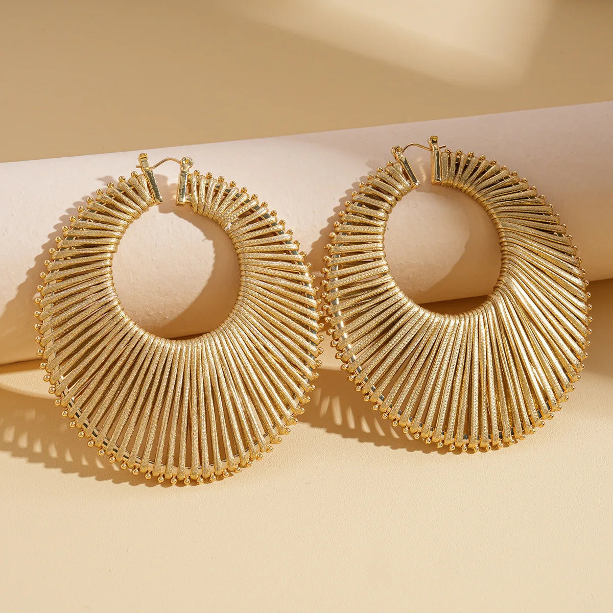 Bohemian Braided Hollow Hoop Geometric Round Earrings