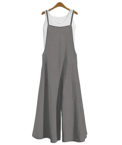 Straps Jumpsuit Summer Wide Leg Pants