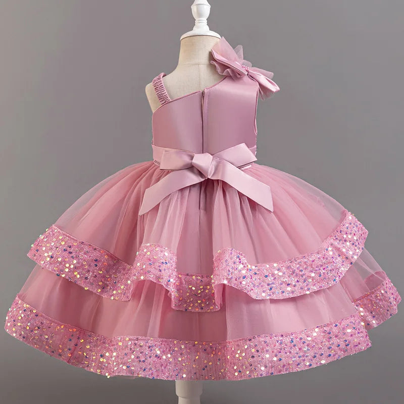 Flower Sequins Short Sleeveless Costume Cosplay