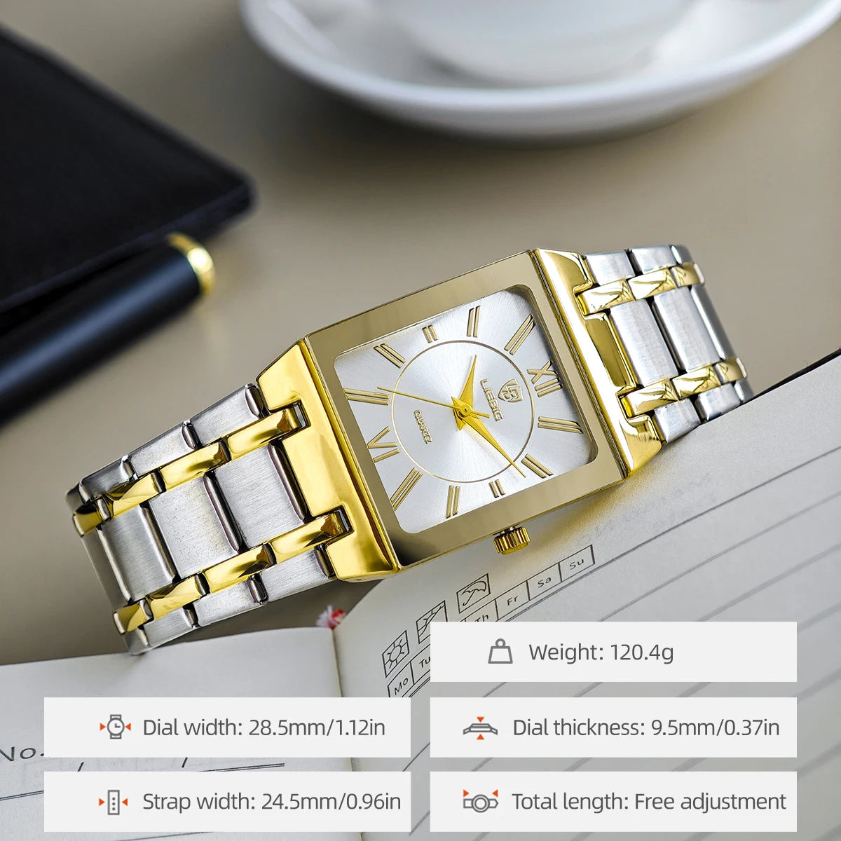 Luxury Automatic Stainless Steel Strap Watch