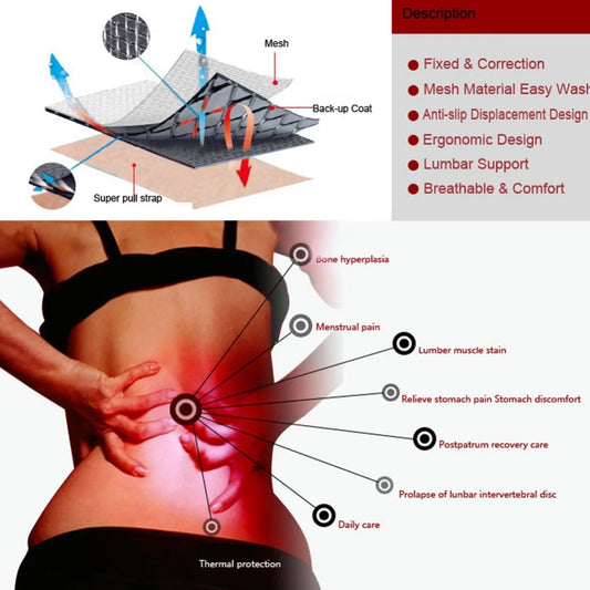 Tourmaline Self Heating Magnetic Therapy Back