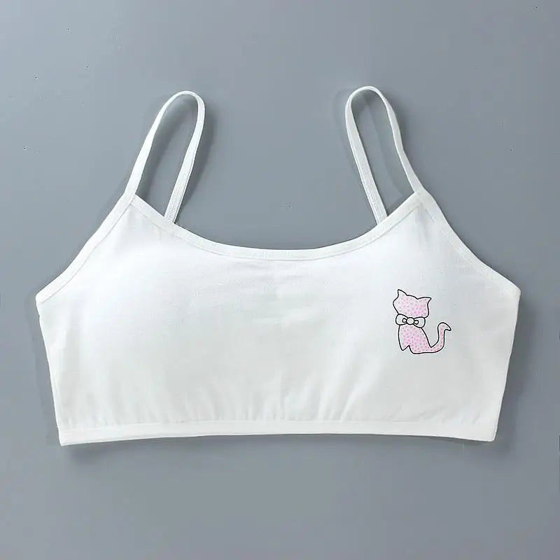 1pc Teenage Girls Tops Cotton Soft Underwear