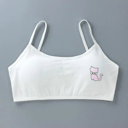1pc Teenage Girls Tops Cotton Soft Underwear