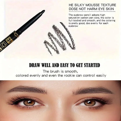 3PCS/9PCS Long-Lasting Waterproof Black Eyeliner Pencil