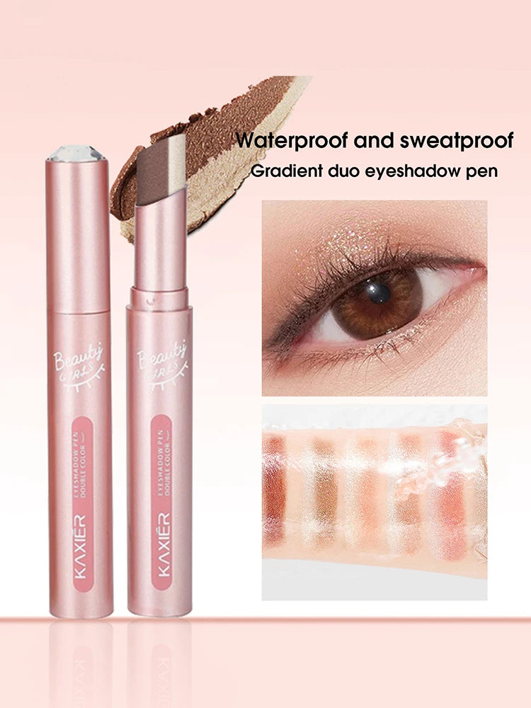 Gradient two-color eye shadow pen waterproof