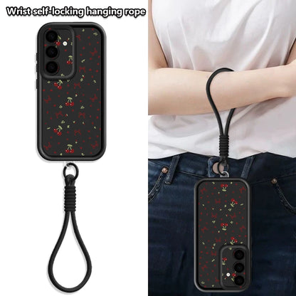 Little Cherry Pattern Lanyard Phone Case For Samsung Galaxy Edge Soft Strap Cover