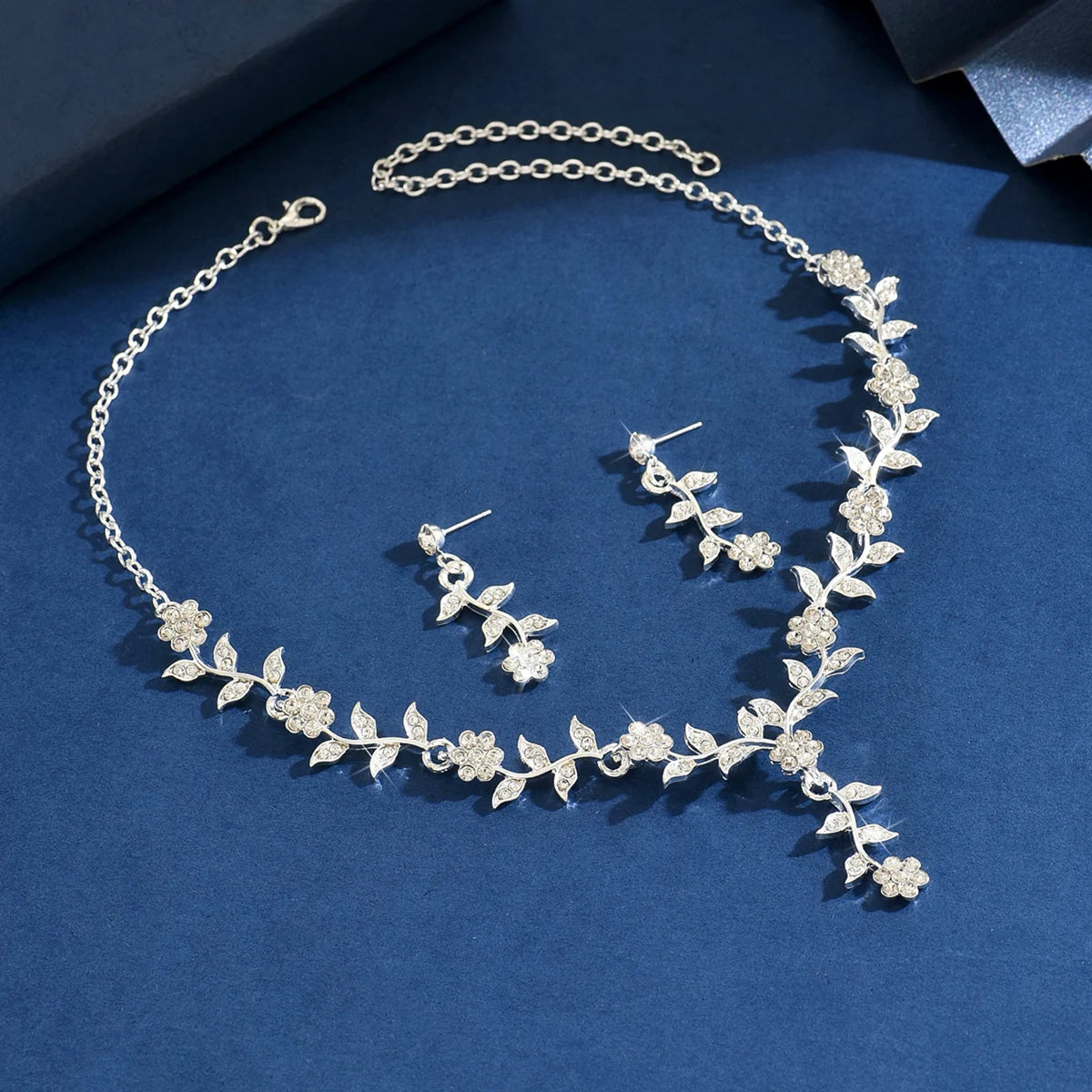 Flower Necklace Jewelry Set