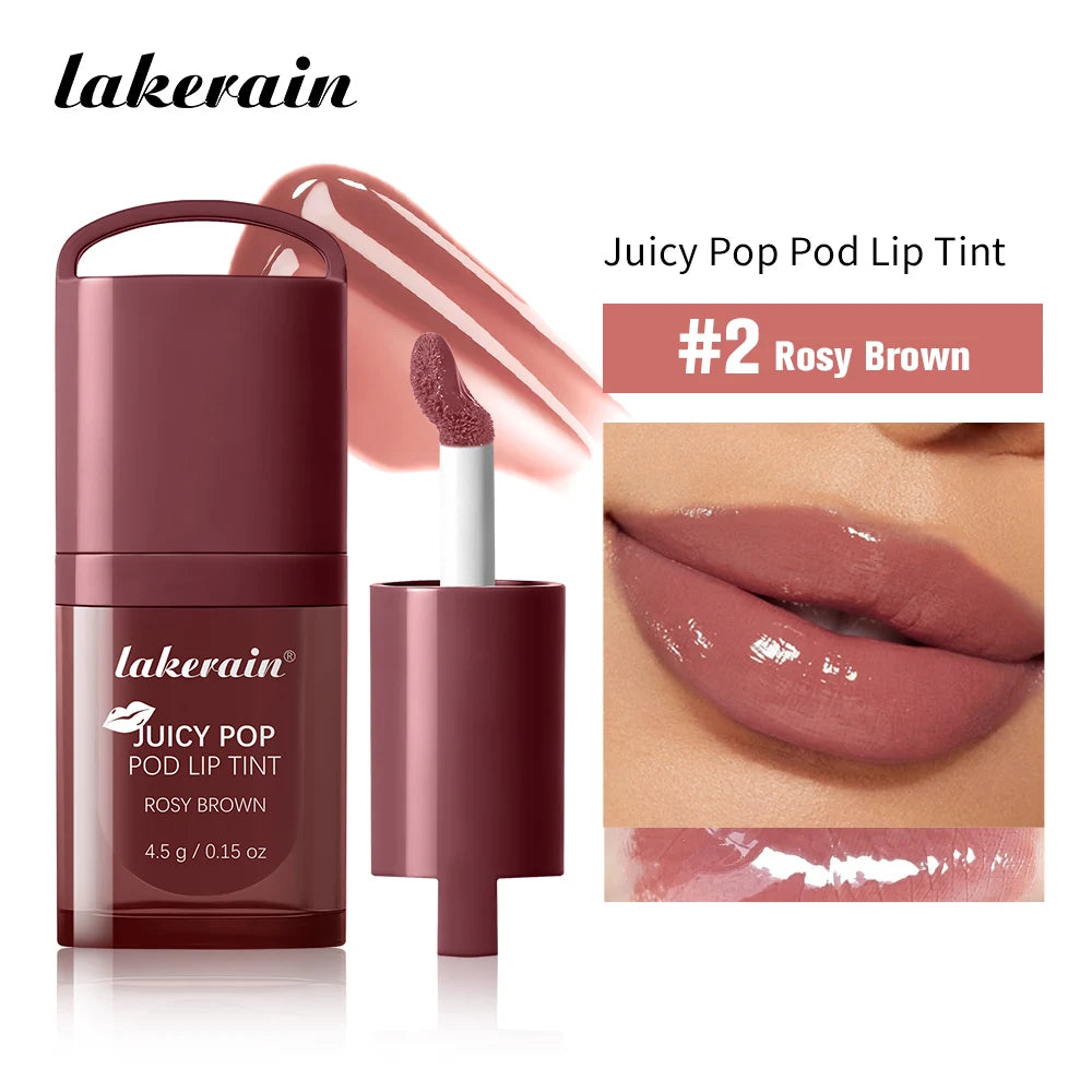 Waterproof Long Lasting Juice Pop Lip Tint Box Nourishing Hydrating Lip Oil Gloss