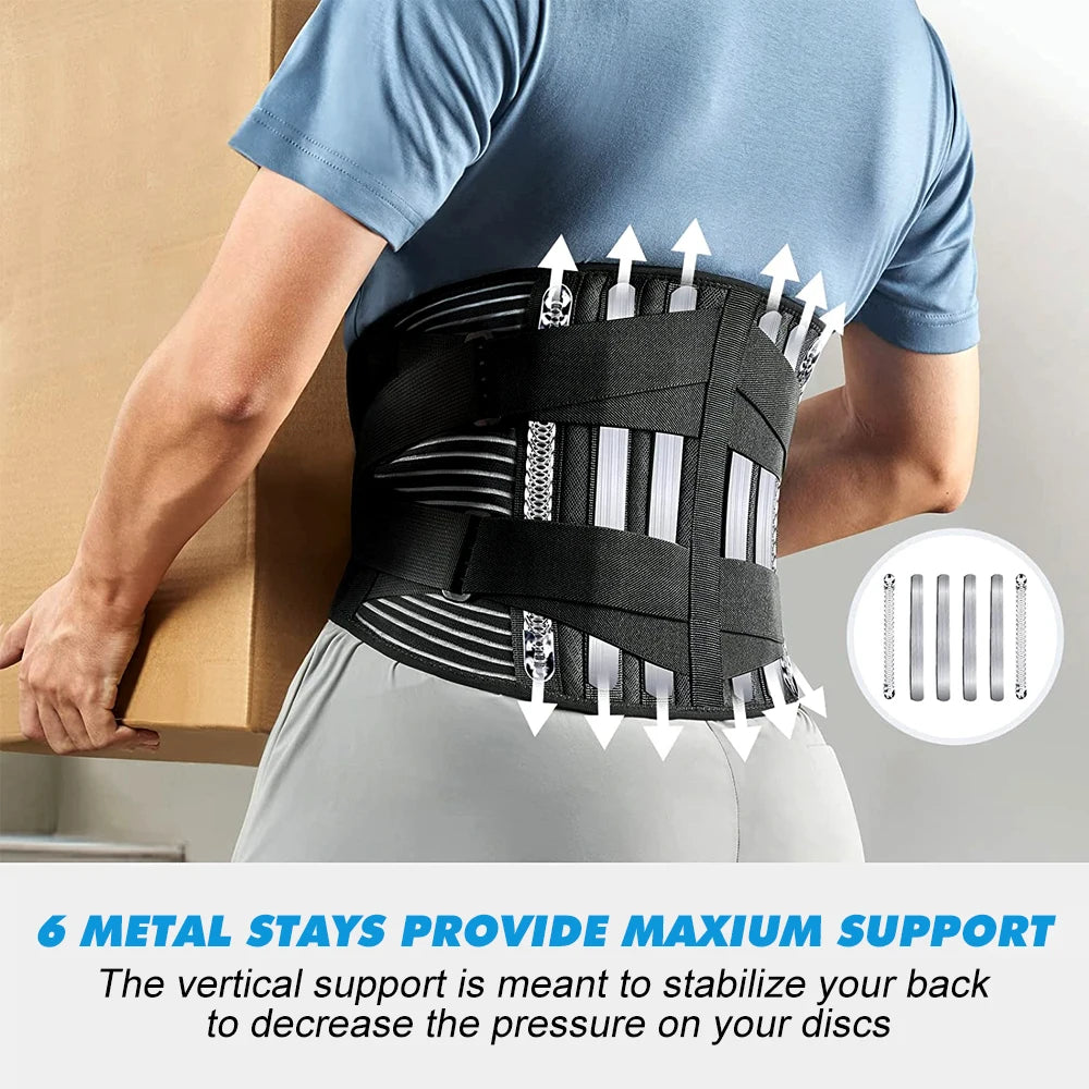 Double Pull Back Lumbar Support Belt