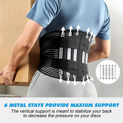 Double Pull Back Lumbar Support Belt
