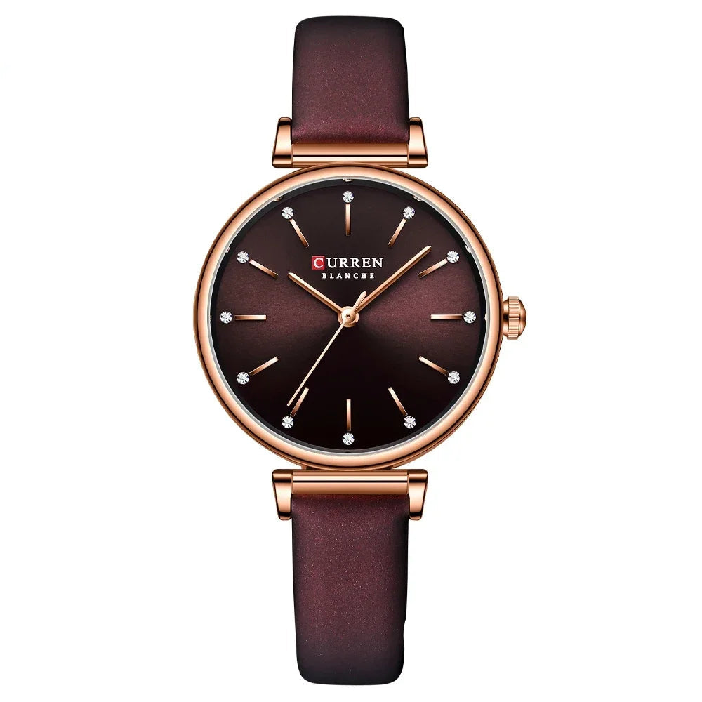 Leather Alloy Analog Quartz Watches