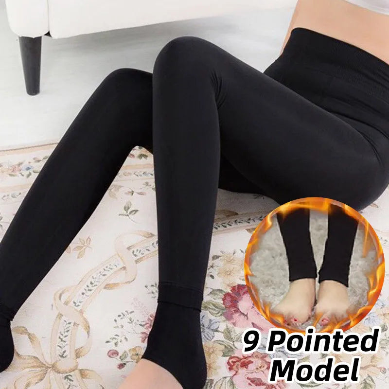 Warm Thermal Pants Polar Pantyhose Velvet Tights Skin Effect High Waist Wool Leggings