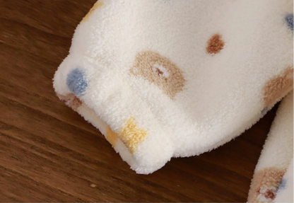 Fleece Homewear Suit 1-8Y Korean Thickened Warm Sets