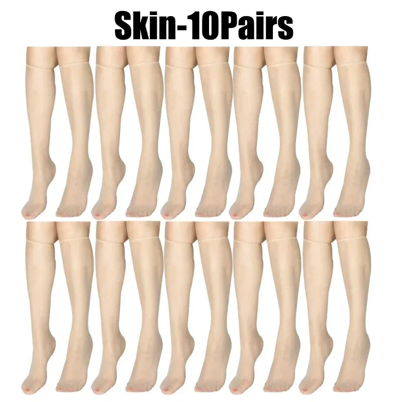 Ultra-Thin Korean Style Invisible Thigh-High Socks