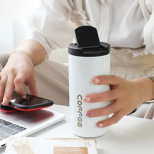 400ML Stainless Steel Coffee Thermos Bottle Thermal Mug