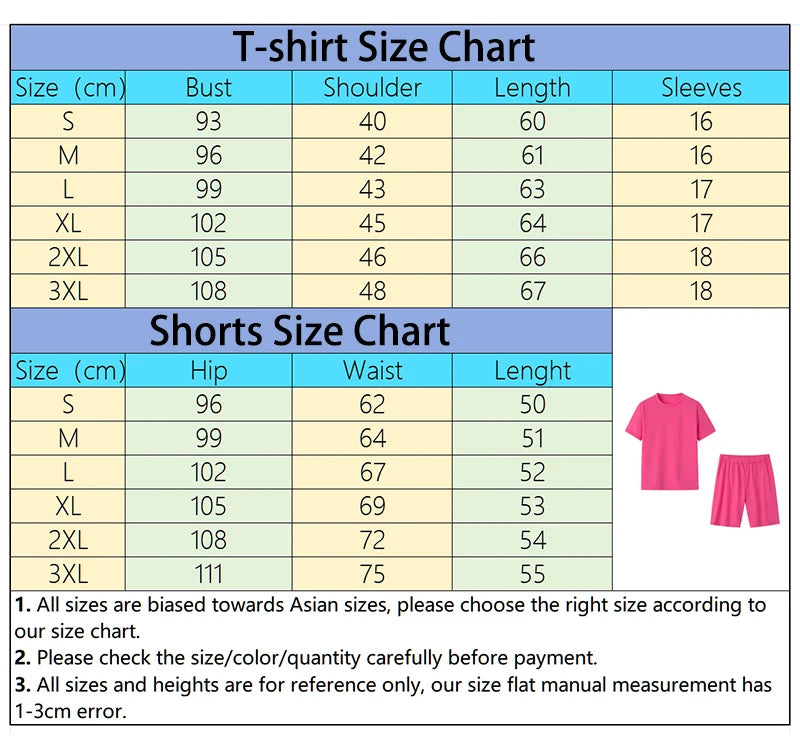 Tracksuit Casual O-Neck Short Sleeve Sports T-Shirts