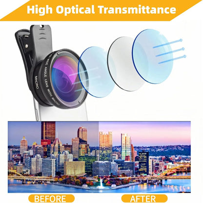 2in1 Phone Camera Lens Kit 12.5X Macro Lens