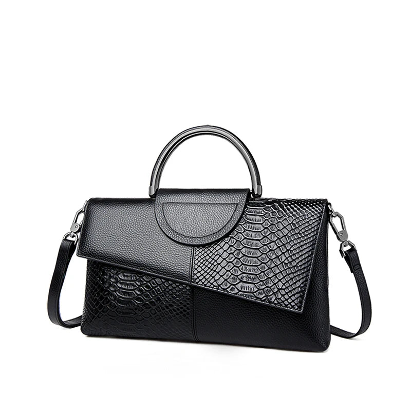 PU Synthetic Leather Alligator Bag