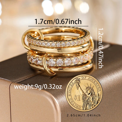 A Four-Ring Interlocking Ring