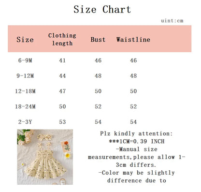 Baby girl Cute Little bee Ruffled Suspender Dress