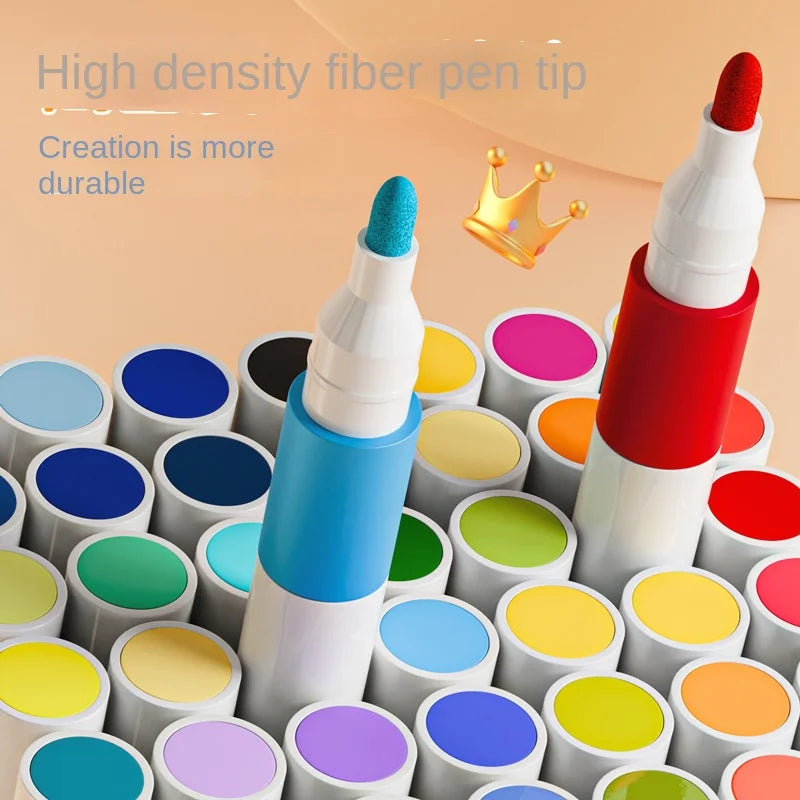 Markers Paper-friendly No Peeling Water-based 80/24 Colors