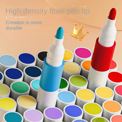 Markers Paper-friendly No Peeling Water-based 80/24 Colors