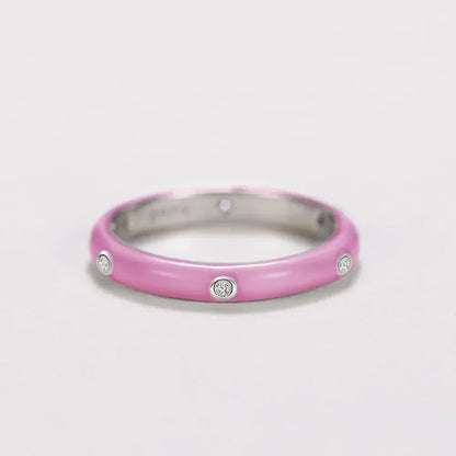 DANA Colorful Dragon Circle CZ Ring