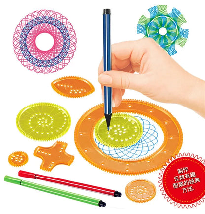 27Pcs Geometry Spirograph Drawing Stencil Painting Set
