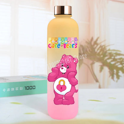 Cute Care Bears Water Bottle Outdoor Sports Kawaii Cup