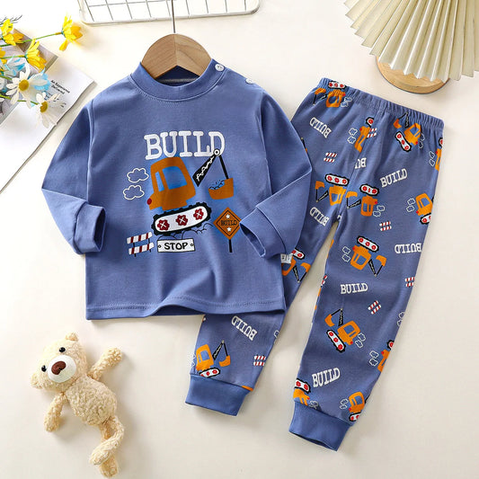 Spring Autumn Long Sleeve Sleepwear Pajamas Sets